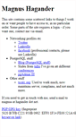 Mobile Screenshot of hagander.net