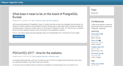 Desktop Screenshot of blog.hagander.net