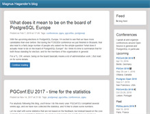 Tablet Screenshot of blog.hagander.net